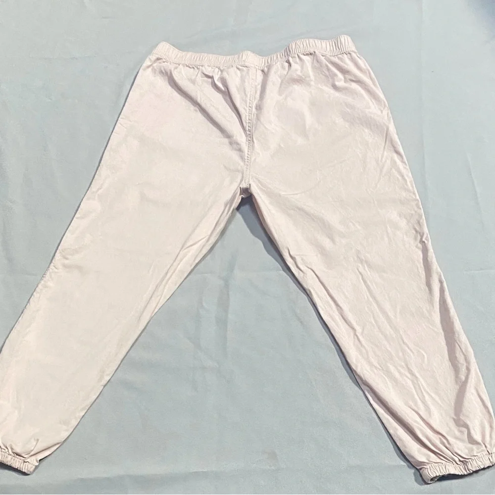 Girls Twill Jogger Pants - Pink